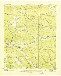 1936 Map of Wayne County, TN