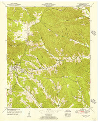 1951 Map of Collinwood, TN, 1956 Print