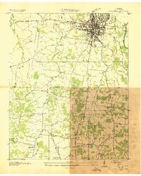 1936 Map of Maury County, TN