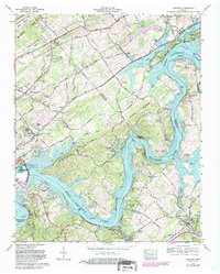 preview thumbnail of historical topo map of Loudon County, TN in 1968