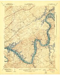preview thumbnail of historical topo map of Loudon County, TN in 1940