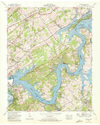 preview thumbnail of historical topo map of Loudon County, TN in 1968