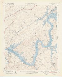 1940 Map of Concord, 1947 Print