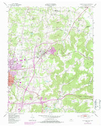 Download a high-resolution, GPS-compatible USGS topo map for Cookeville East, TN (1986 edition)