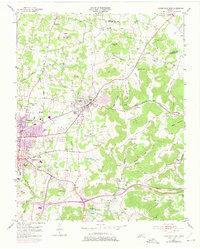 Download a high-resolution, GPS-compatible USGS topo map for Cookeville East, TN (1975 edition)