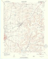1953 Map of Cookeville East, 1955 Print