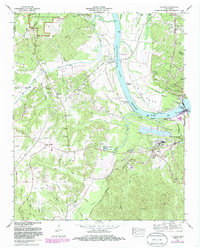 1972 Map of Counce, TN, 1985 Print