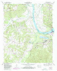 1972 Map of Counce, TN, 1988 Print