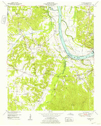 1949 Map of Counce, TN, 1952 Print