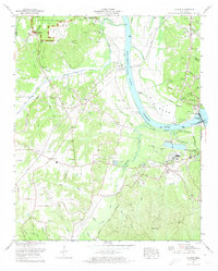 1972 Map of Counce, TN, 1974 Print