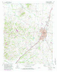 Download a high-resolution, GPS-compatible USGS topo map for Covington, TN (1983 edition)