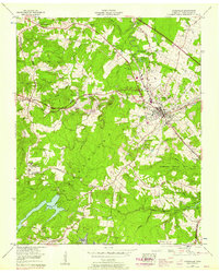 Download a high-resolution, GPS-compatible USGS topo map for Crossville, TN (1958 edition)