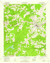 Download a high-resolution, GPS-compatible USGS topo map for Crossville, TN (1958 edition)