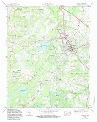 Download a high-resolution, GPS-compatible USGS topo map for Crossville, TN (1983 edition)