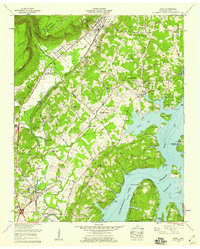 Download a high-resolution, GPS-compatible USGS topo map for Daisy, TN (1959 edition)