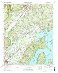 Download a high-resolution, GPS-compatible USGS topo map for Daisy, TN (1984 edition)