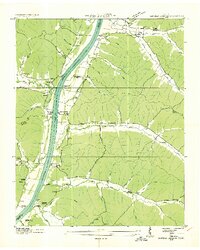1936 Map of Daniels Landing