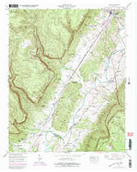 Download a high-resolution, GPS-compatible USGS topo map for Daus, TN (1988 edition)