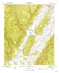 Download a high-resolution, GPS-compatible USGS topo map for Daus, TN (1956 edition)