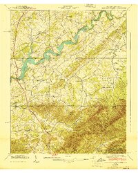 Download a high-resolution, GPS-compatible USGS topo map for Davy Crockett Lake, TN (1940 edition)