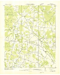 preview thumbnail of historical topo map of Lawrence County, TN in 1936