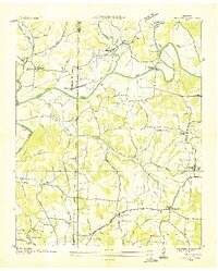 1936 Map of Dellrose, TN