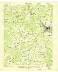 preview thumbnail of historical topo map of Dickson, TN in 1936