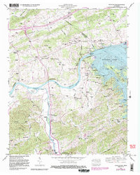 Download a high-resolution, GPS-compatible USGS topo map for Douglas Dam, TN (1987 edition)