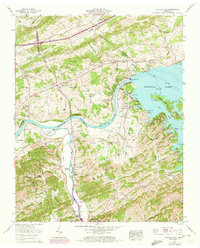 preview thumbnail of historical topo map of Sevier County, TN in 1961