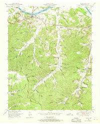 1950 Map of Dover, TN, 1968 Print