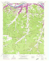 preview thumbnail of historical topo map of Dover, TN in 1950