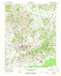 1952 Map of Dresden, 1981 Print