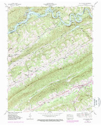 preview thumbnail of historical topo map of Grainger County, TN in 1941