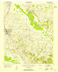 1953 Map of Dyer, 1955 Print