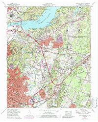 Download a high-resolution, GPS-compatible USGS topo map for East Chattanooga, TN (1987 edition)
