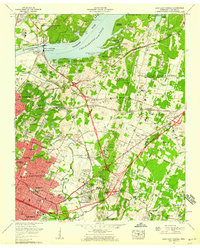 Download a high-resolution, GPS-compatible USGS topo map for East Chattanooga, TN (1968 edition)