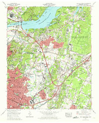 Download a high-resolution, GPS-compatible USGS topo map for East Chattanooga, TN (1970 edition)