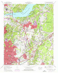Download a high-resolution, GPS-compatible USGS topo map for East Chattanooga, TN (1977 edition)