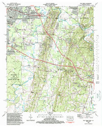 Download a high-resolution, GPS-compatible USGS topo map for East Ridge, TN (1988 edition)