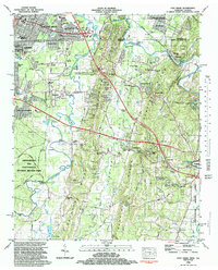Download a high-resolution, GPS-compatible USGS topo map for East Ridge, TN (1983 edition)