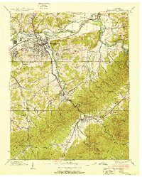 Download a high-resolution, GPS-compatible USGS topo map for Elizabethton, TN (1951 edition)