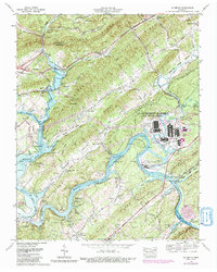 preview thumbnail of historical topo map of Roane County, TN in 1968