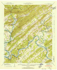 preview thumbnail of historical topo map of Roane County, TN in 1941