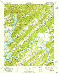 preview thumbnail of historical topo map of Roane County, TN in 1953