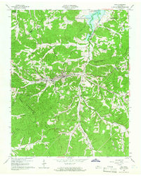 1965 Map of Erin, TN, 1966 Print