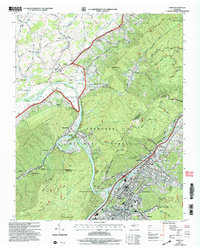 Download a high-resolution, GPS-compatible USGS topo map for Erwin, TN (2004 edition)