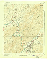 Download a high-resolution, GPS-compatible USGS topo map for Erwin, TN (1939 edition)