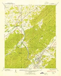Download a high-resolution, GPS-compatible USGS topo map for Erwin, TN (1954 edition)