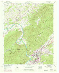 Download a high-resolution, GPS-compatible USGS topo map for Erwin, TN (1972 edition)