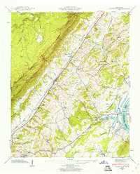 Download a high-resolution, GPS-compatible USGS topo map for Evensville, TN (1967 edition)